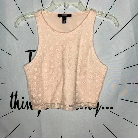 Forever 21 Peplum Shirt Lace Crop Top and Mini Skirt Bundle - Picture 9 of 12